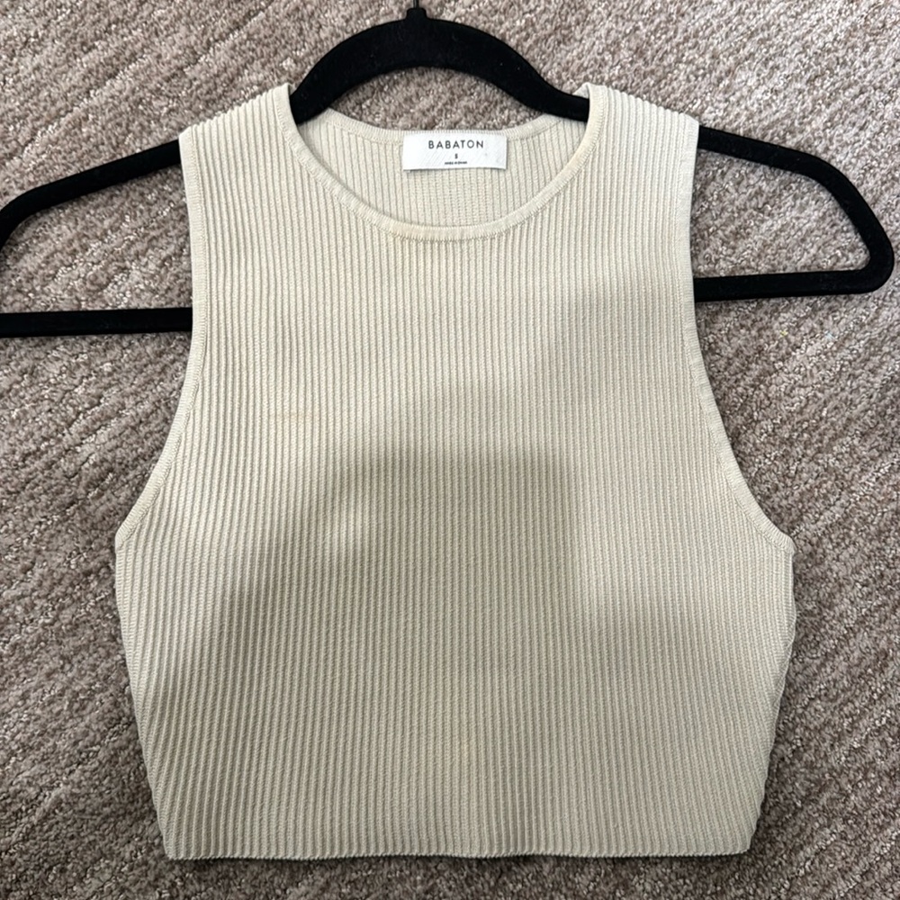 Babaton tank from Aritzia sculpt knit race top - size S